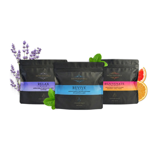 Satavi Naturals Ultimate Shower Steamer Bundle | Stock Up on All Three Scents and Save