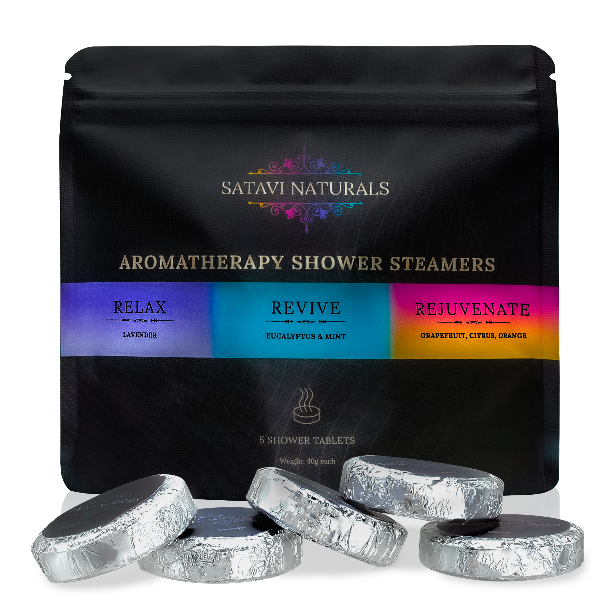 Aromatherapy Shower Steamers Variety Sample Pack